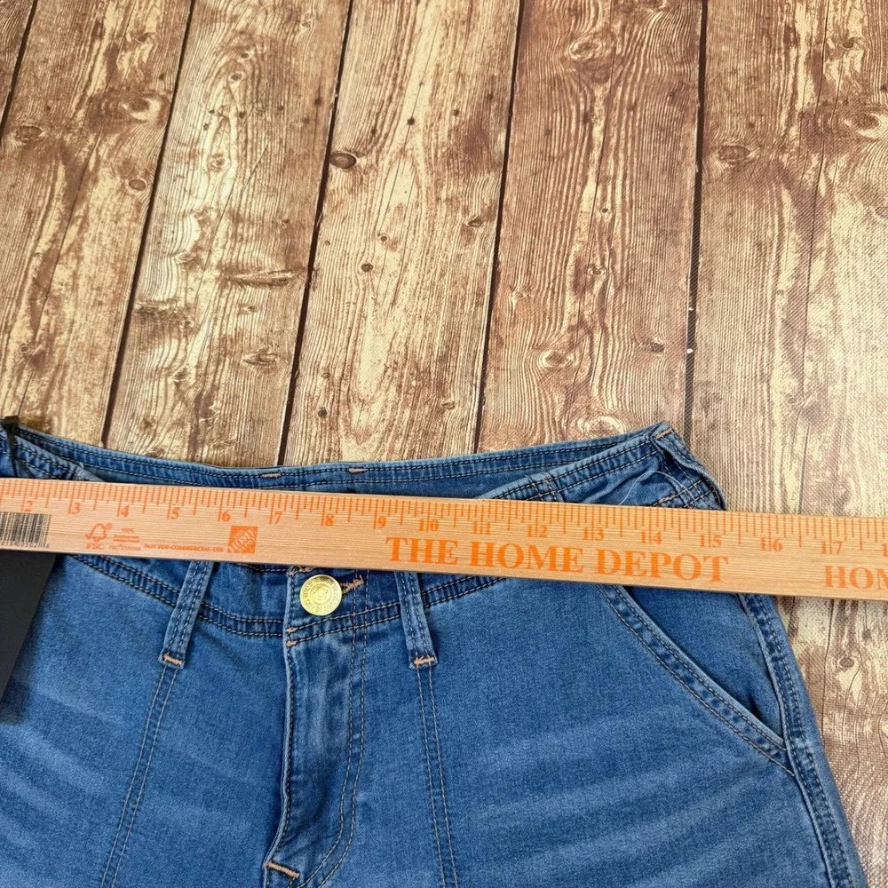 True Religion Denim Cargo SN Straight Jeans Mens 28 Blue Medium Tide Wash NWT